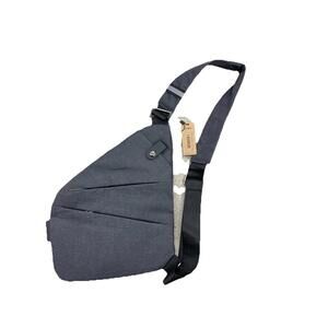 Wander Plus Anti Theft Travel Bag Grey Shoulder Crossbody New H80